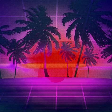 Palm Tree Vaporwave Wallpapers Top Free Palm Tree Vaporwave Backgrounds Wallpaperaccess