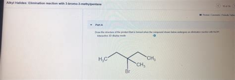 Solved Alkyl Halides Elimination Reaction With Chegg