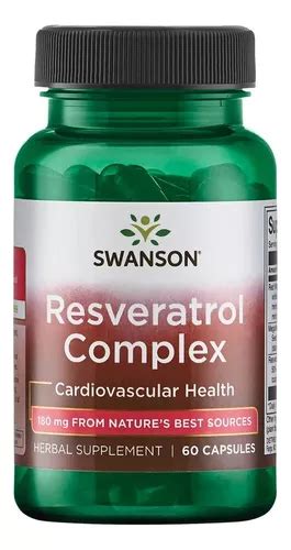 Resveratrol Complex Mg Swanson C Psulas Hecho Usa Sabor Sin Sabor