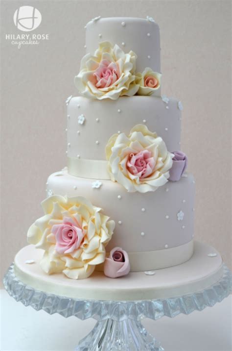 Rose Wedding Cake - CakeCentral.com