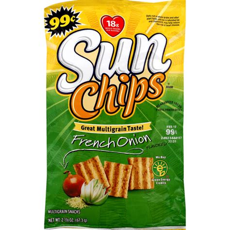 Sun Chips Multigrain Snacks, French Onion Flavored | Snacks, Chips & Dips | Sun Fresh