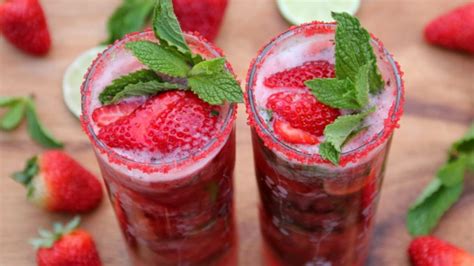 Deliciosa Receta De Mojito De Frutos Rojos Recetas De Bebidas