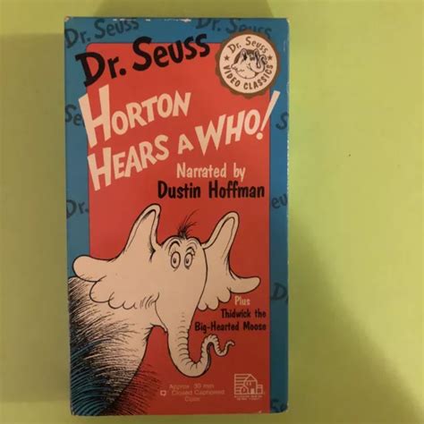 Vhs Dr Seuss Horton Hears A Who Release In Very Good Condition