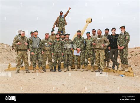 Afghan National Army Ana Soldiers Fire A 122mm Howitzer 2a18 D 30