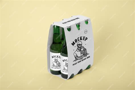 Premium Psd Beer Six Pack Mockup