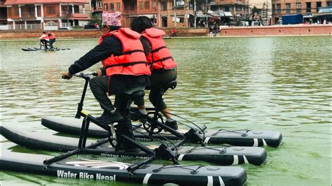 Water Bike In Bhaktapur Nepal Bhaktapur Adventure Water Cycling In