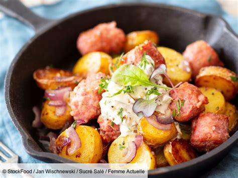 Po L E De Pommes De Terre Et Saucisse Fum E Fromage Blanc L