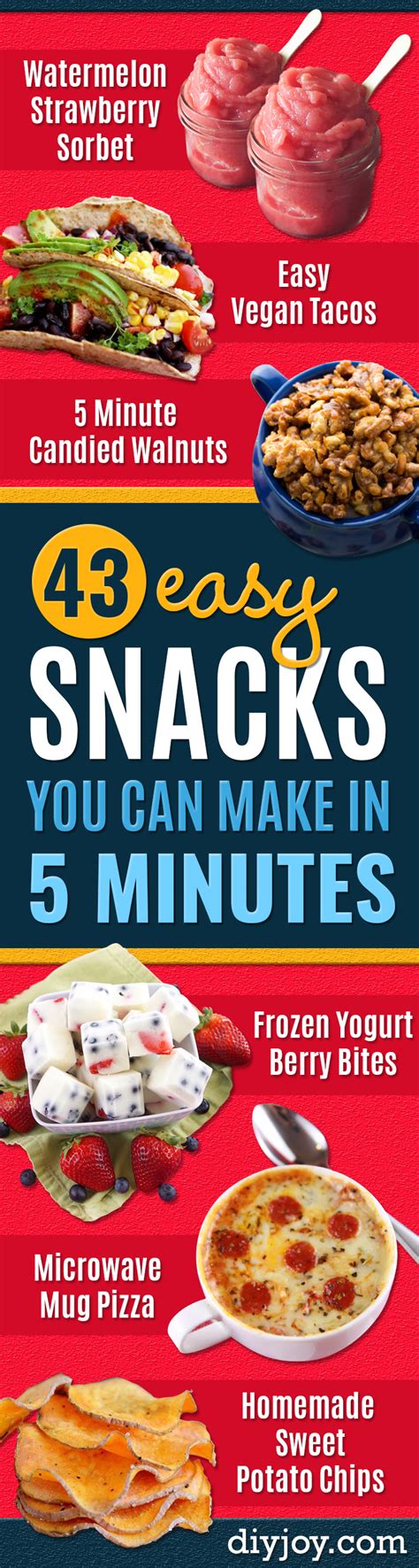 43 Easy Snacks You Can Make In Less Than 5 Minutes