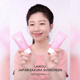 Laikou Japan Sakura Waterproof Sunscreen Uv Protection Spf Sunblock