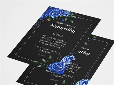 Free Sympathy Card Templates by Free PSD Templates on Dribbble