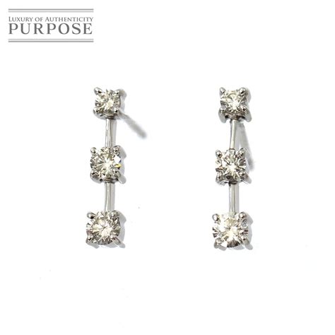 【楽天市場】【新品】 ダイヤ 015ct×2 K18 Wg ピアス ホワイトゴールド 750 Diamond Earrings