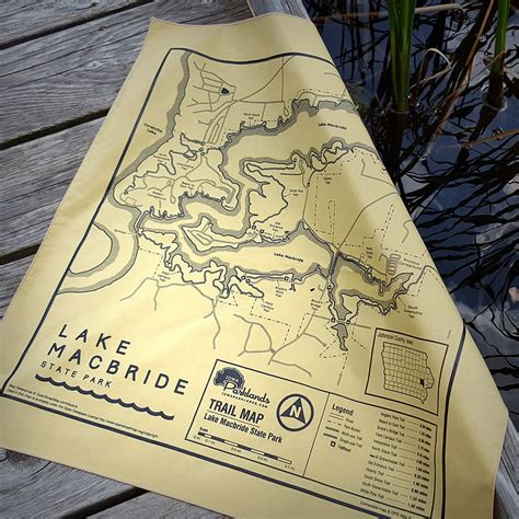 Lake Macbride State Park Trail Map Bandanna Iowa Parklands