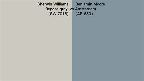 Sherwin Williams Repose Gray Sw 7015 Vs Benjamin Moore Amsterdam Af