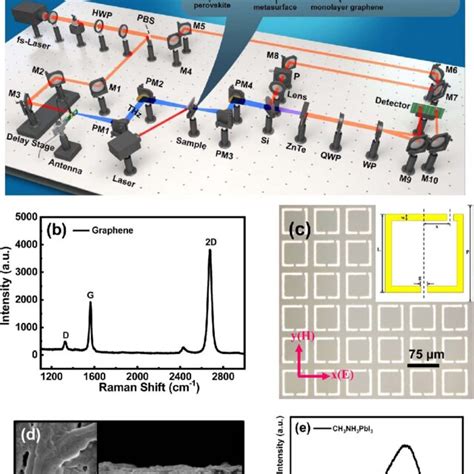 A Schematic Of The Terahertz Time Domain Spectroscopic System And The