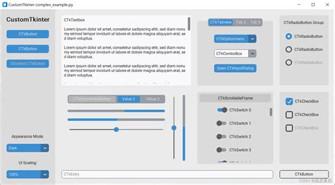 Customtkinter Python Gui Customtkinter