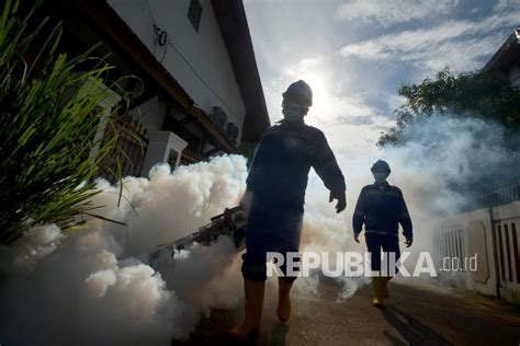 Pengasapan Permukiman Warga Berantas Nyamuk Aedes Aegypti Republika