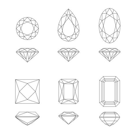 860 Emerald Cut Diamond Stock Illustrations Royalty Free Vector