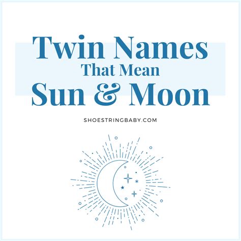 twin names   sun  moon shoestring baby