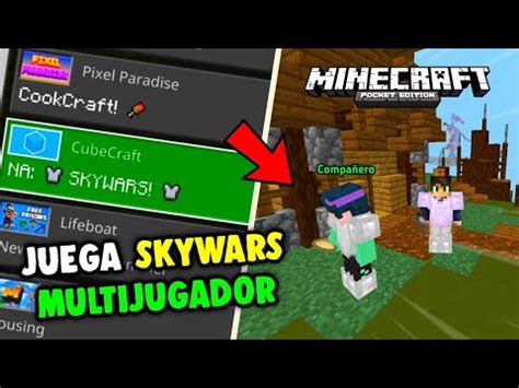 Como Jugar Skywars Con Amigos En Minecraft Pe Bedrock Youtube