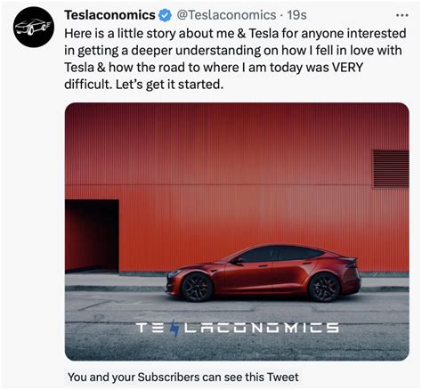 Teslaconomics On Twitter For My Subscribers I Just Posted How I