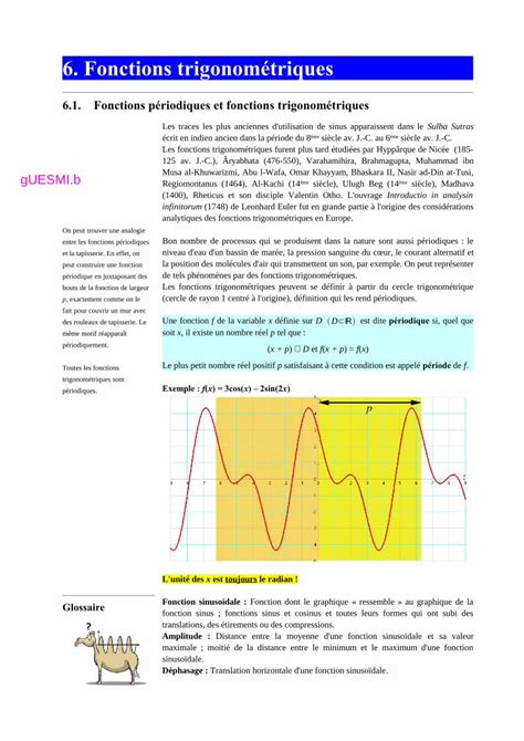 Pdf Fonctions Trigonom Triques Maths Maths Simplifie Meabilis