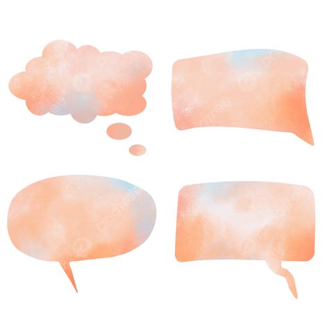 Bubble Dialog Png Image Orange Blue Gradient Watercolor Bubble Dialog