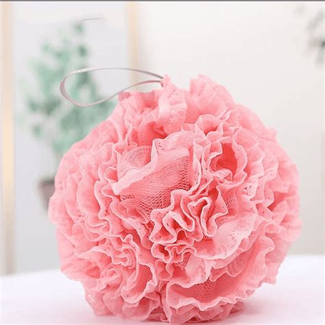 Happon Bath Loofahs Sponge Shower Pouf Body Scrubber Mesh Pouf Bath