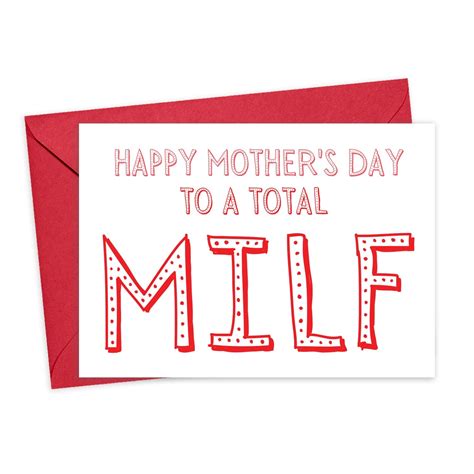 Mothers Day T From Husband Milf Card Mothers Day From Etsy