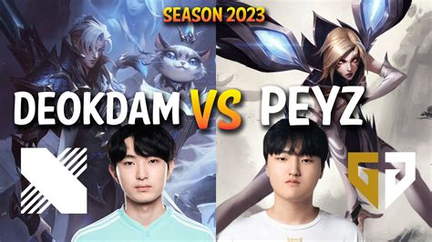 Drx Deokdam Vs Gen Peyz Aphelios Vs Kai Sa Adc Kr Ranked Youtube