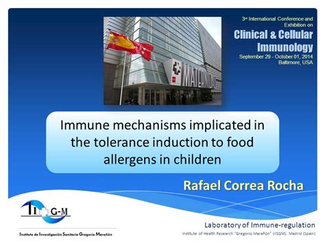 Immune Mechanisms Implicated In The Tolerance Induction To Food