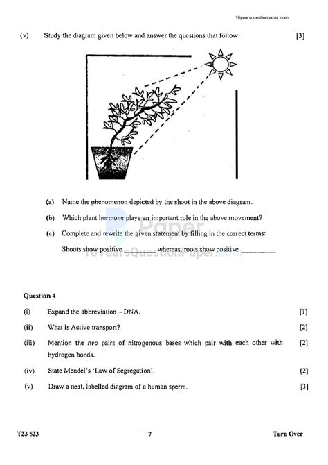 Icse Class Biology Question Paper