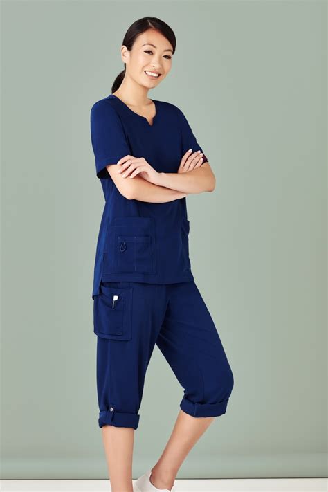 Buy Ladies Bizcare Straight Leg Roll Up Scrub Pants In Nz The Uniform Centre