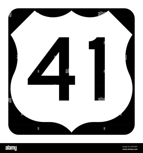 US route 41 sign Stock Photo - Alamy