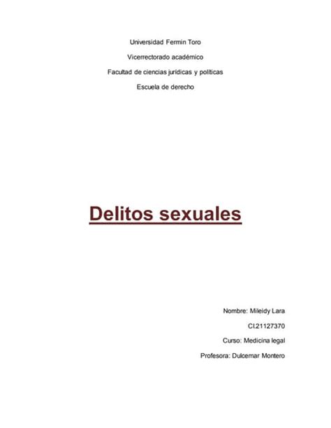 Delitos Sexuales Pdf