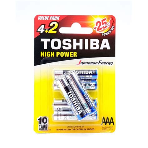 Baterii Toshiba High Power Alcaline Aaa R Blister Bucati Mathaus