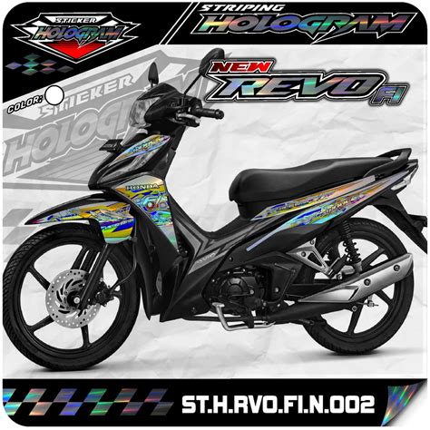 Jual Revo Sticker Striping Revo Fit Injeksi Stiker Motor Revo Fi