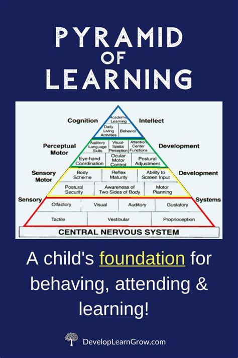 The Sensory Pyramid Of Learning Foundation For Development DEVELOP