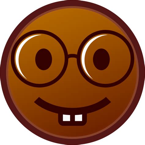 Nerd Face Brown Emoji Download For Free Iconduck