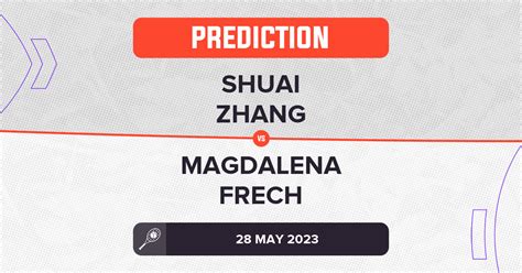 Shuai Zhang Vs Magdalena Frech Prediction French Open