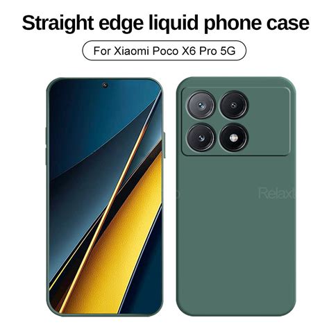 For Xiaomi Poco X6 Pro 2024 PocoX6 Pro Poko X 6 6X X6Pro 5G Case Square