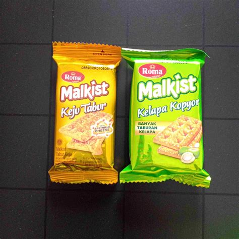 Jual Roma Malkist Keju Tabur Panggang Kelapa Kopyor Gr Gr Sachet