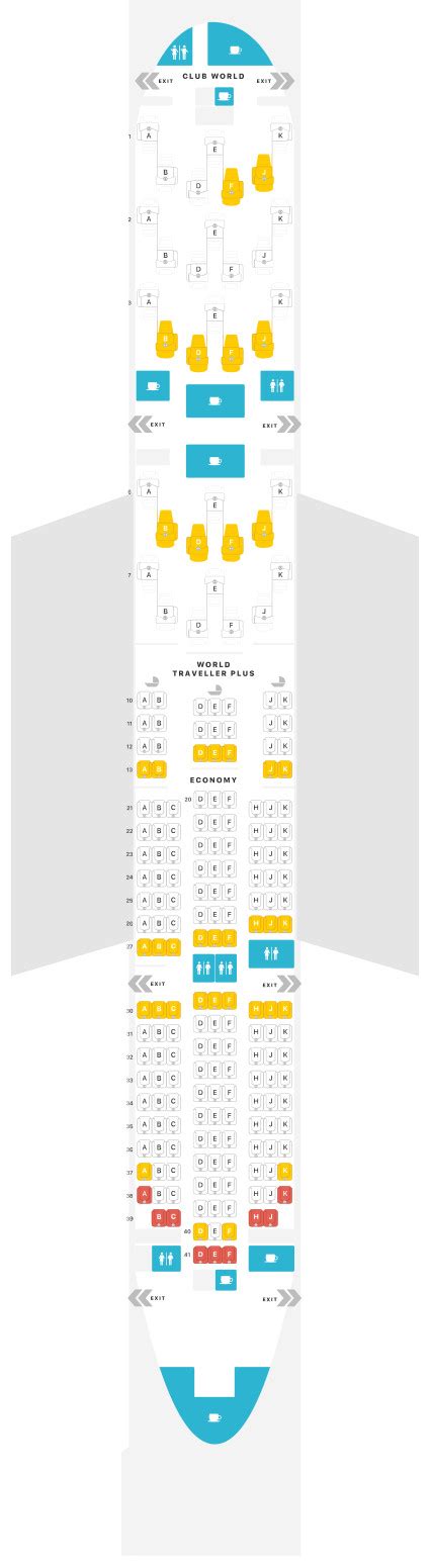 British Airways 787 Seat Map 787 8 Airportix