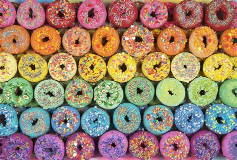 Rainbow Donuts 1000 Piece Jigsaw Puzzle Amazon Co Uk Toys Games