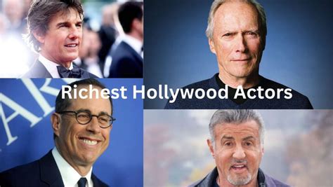 Top 20 richest Hollywood actors - (Updated list 2024)