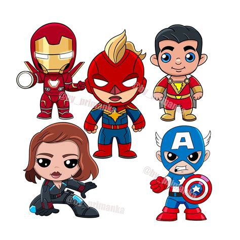 Png Iron Man Capitán América Capitán Marvel Viuda Negra Etsy Baby