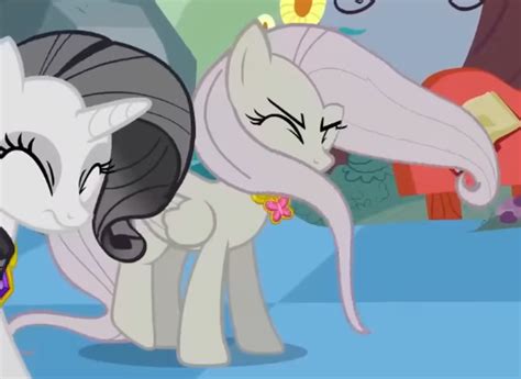 Safe Screencap Fluttershy Rarity Pegasus Pony Unicorn