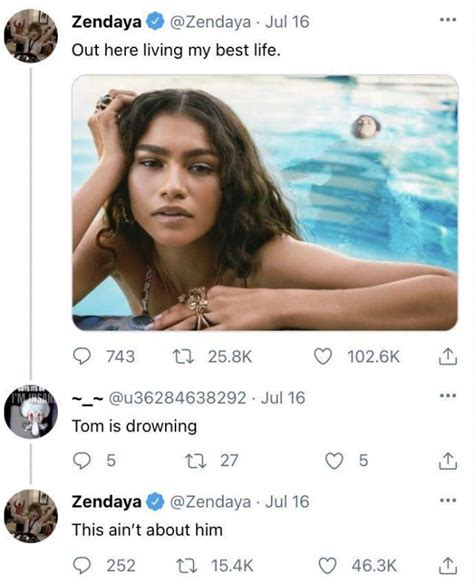 Zendaya Hilariously Shades Tom Holland In Now Deleted Twitter Pic