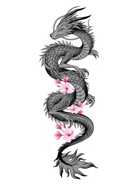 Dragon Flower Tattoo Design For Woman Dragon Tattoo For Women Small Dragon Tattoos Dragon