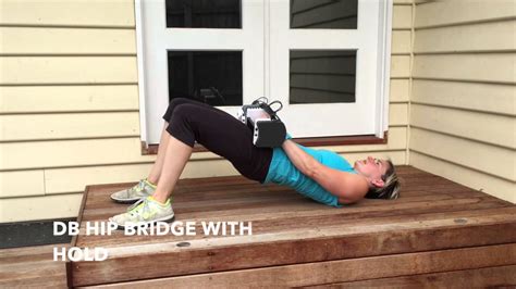 How To A DB Hip Bridge With Hold Dumbbell Exercise Hillworks Online