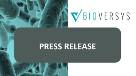 Bioversys Ag And Helmholtz Centre For Infection Research Join Forces To